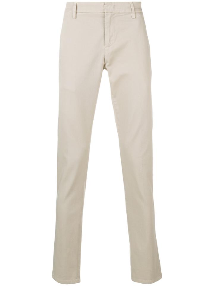 Dondup Tailored Fitted Trousers - Nude & Neutrals
