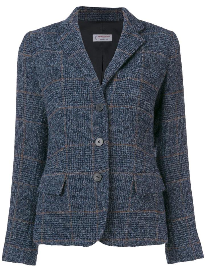 Alberto Biani Single Breasted Blazer - Blue