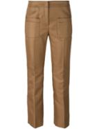 No21 Cropped Trousers, Women's, Size: 40, Nude/neutrals, Polyester
