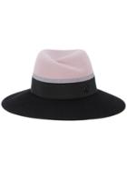 Maison Michel Colour Block Virginie Hat - Purple