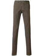 Biagio Santaniello Houndstooth Slim-fit Trousers - Brown