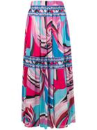 Emilio Pucci Pleated Skirt - Pink & Purple