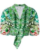 Temperley London Garden Leaf Printed Shirt - Green