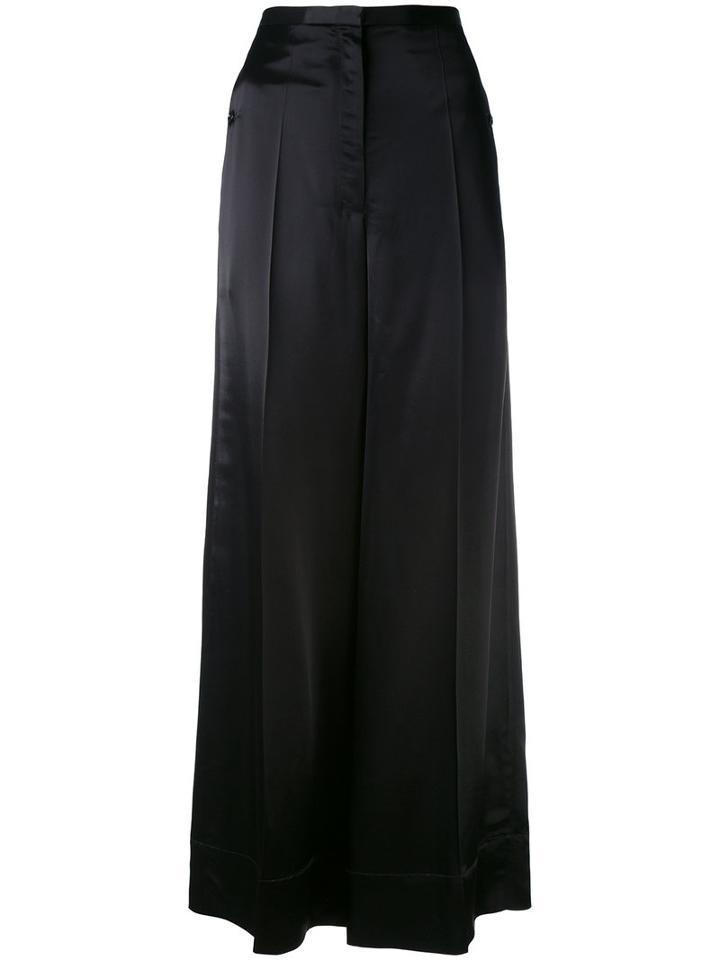 Lemaire - Classic Palazzo Trousers - Women - Cotton/polyester/virgin Wool - 40, Black, Cotton/polyester/virgin Wool