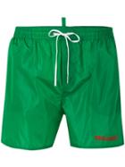 Dsquared2 - Logo Printed Swim Shorts - Men - Nylon - 46, Green, Nylon