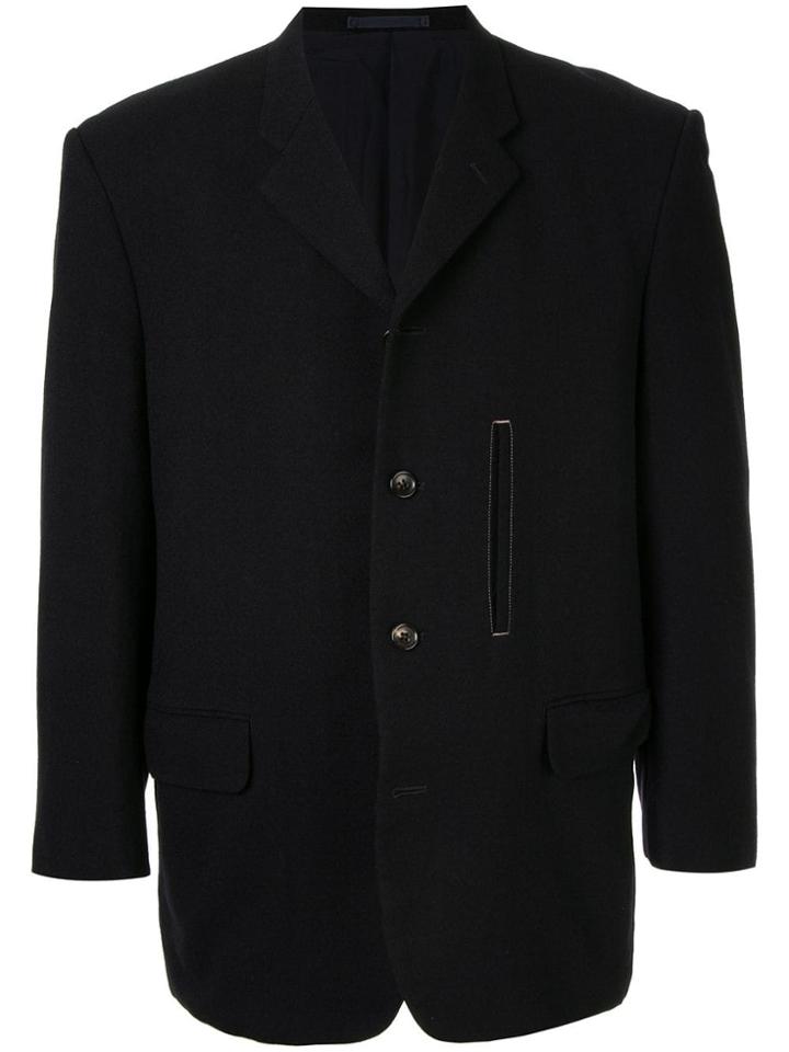 Comme Des Garçons Vintage Stitch Pocket Blazer - Black
