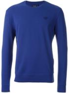 Armani Jeans Crew Neck Sweatshirt, Men's, Size: L, Blue, Cotton