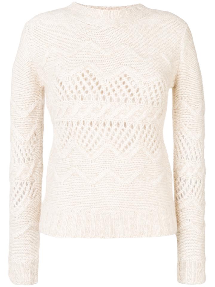 Ermanno Scervino Round Neck Jumper - White