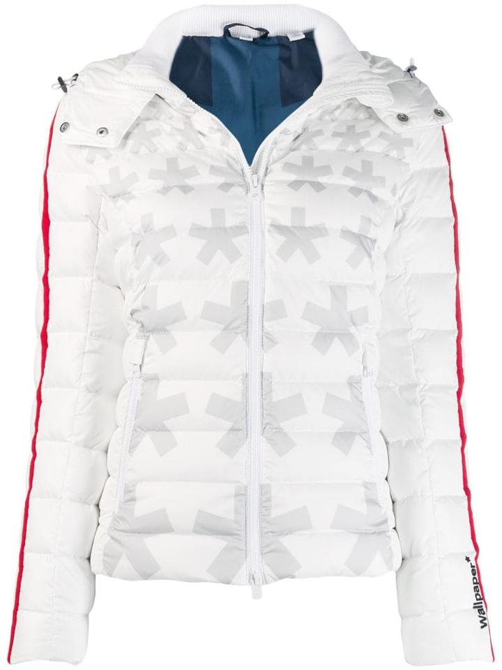 Rossignol Star Print Padded Jacket - White