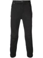 The Viridi-anne Cropped Panel Trousers - Black