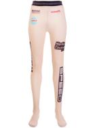 Marine Serre Speed Logo Print Leggings - Neutrals