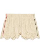Gucci Flower Lace Shorts - White