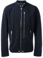 Diesel Zipped Jacket, Men's, Size: Large, Black, Polyamide