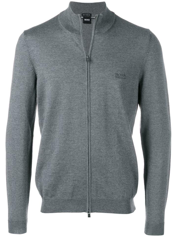 Boss Hugo Boss Full-zipped Cardigan - Grey