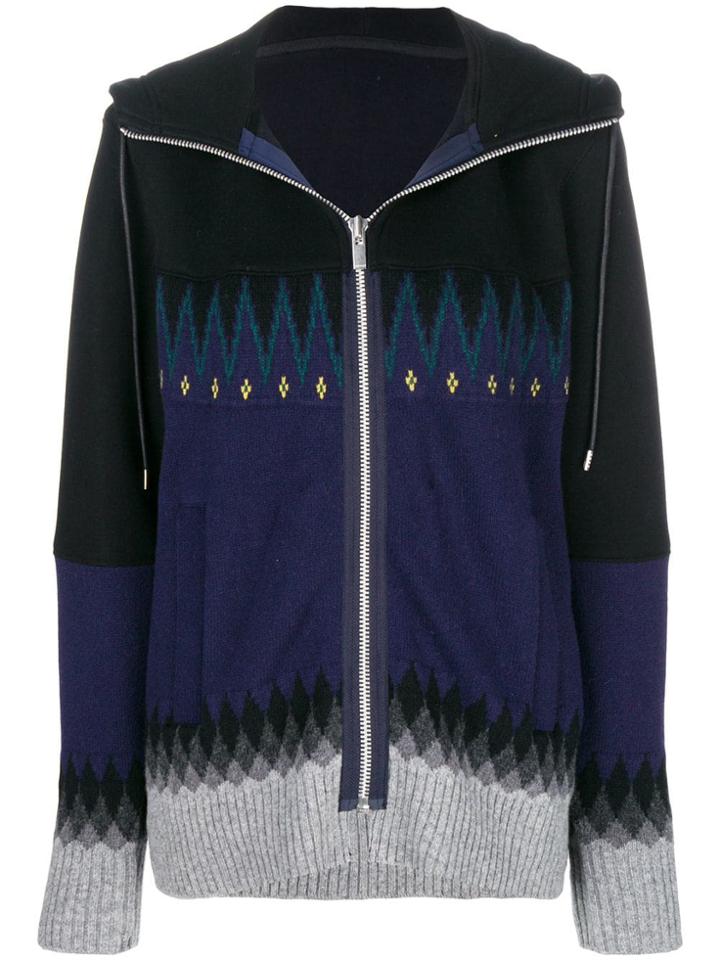 Sacai Hooded Jacket - Blue