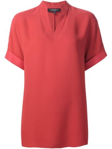 Lafayette 148 V-neck Blouse
