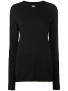 Labo Art Elongated Sleeves T-shirt, Women's, Size: 2, Black, Cotton/spandex/elastane