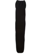 Rick Owens Ruched Maxi Dress, Women's, Size: 42, Black, Acetate/viscose