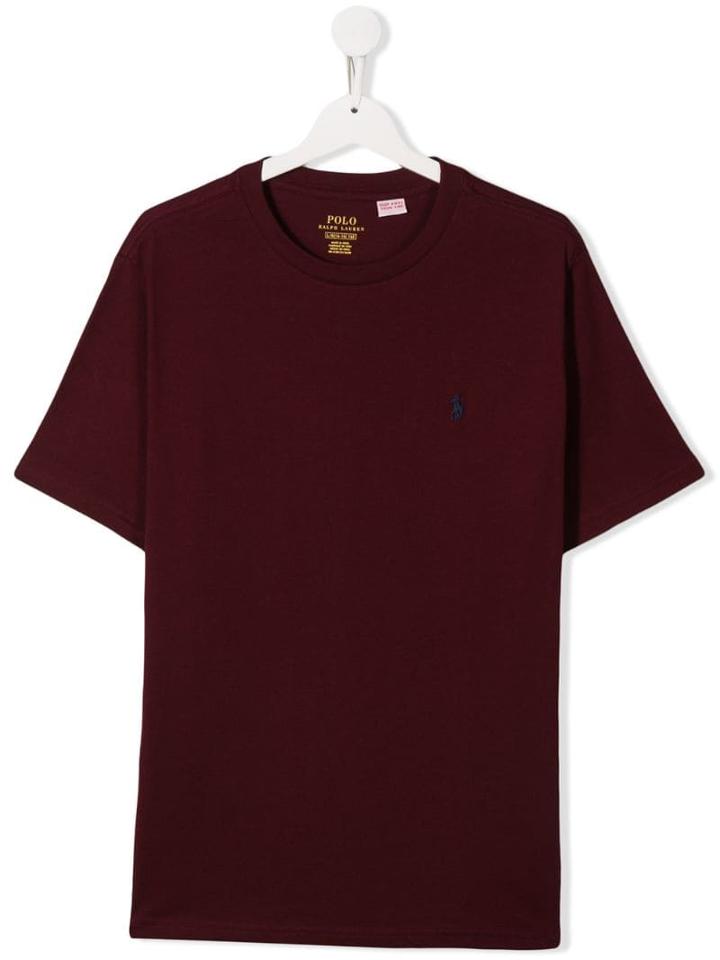 Ralph Lauren Kids Teen Logo Embroidered T-shirt