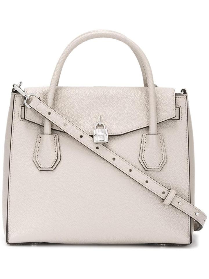 Michael Michael Kors Extra Straps Tote Bag, Women's, Grey, Calf Leather