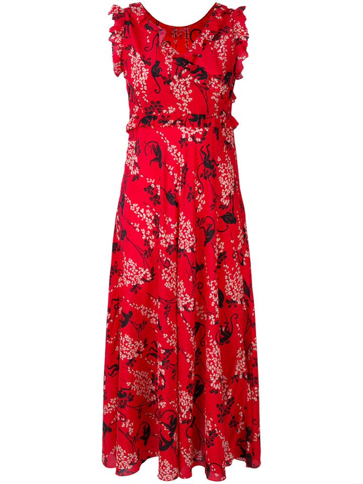Red Valentino Monkey Print Dress