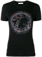 Versace Collection Embellished Medusa T-shirt - Black