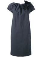 Brunello Cucinelli Floral Embroidered Dress, Women's, Size: Small, Blue, Silk/cotton/polyamide/acetate
