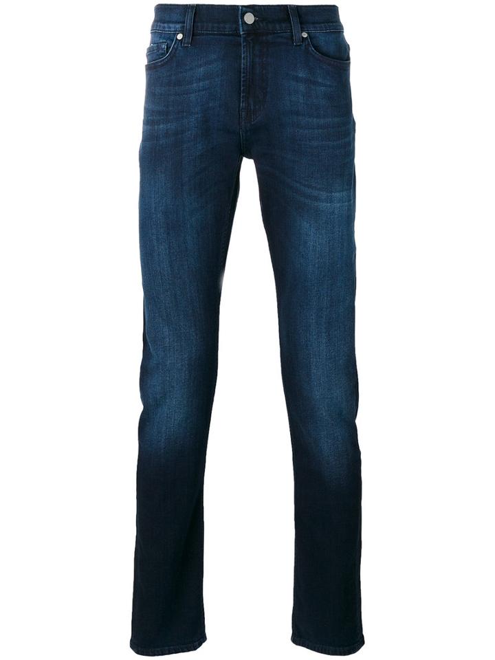 7 For All Mankind - Classic Slim Jeans - Men - Cotton/spandex/elastane - 31, Blue, Cotton/spandex/elastane