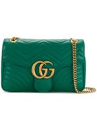 Gucci Gg Marmont Top Handle Bag - Green