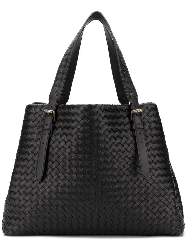 Bottega Veneta Large Intrecciato Tote Bag - Black