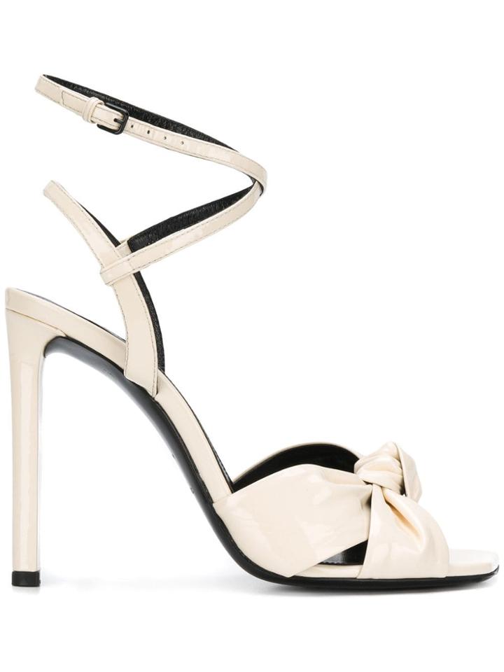 Saint Laurent Amy Sandals - Nude & Neutrals