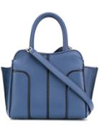 Tod's Panelled Shoulder Bag - Blue