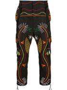 Prabal Gurung Embroidered Cargo Trousers - Black