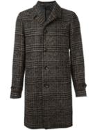 Hevo Checked Single-breasted Coat, Men's, Size: 50, Grey, Polyamide/polyester/viscose/virgin Wool