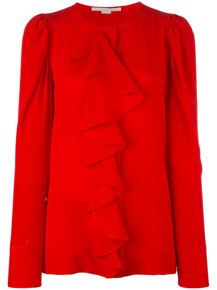 Stella Mccartney Crêpe De Chine Blouse, Women's, Size: 42, Red, Silk