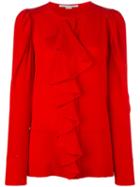 Stella Mccartney Crêpe De Chine Blouse, Women's, Size: 42, Red, Silk