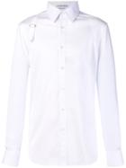 Alexander Mcqueen Shoulder Strap Slim Fit Shirt - White