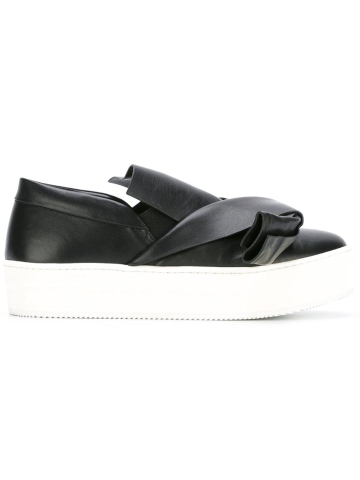 No21 Draped Slip-on Sneakers - Black