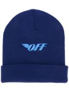 Off-white Logo Embroidered Hat - Blue