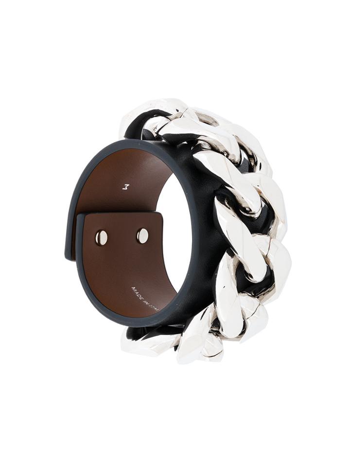 Givenchy Thick Chain Cuff Bracelet - Black