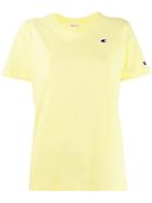 Champion Logo Embroidered T-shirt - Yellow