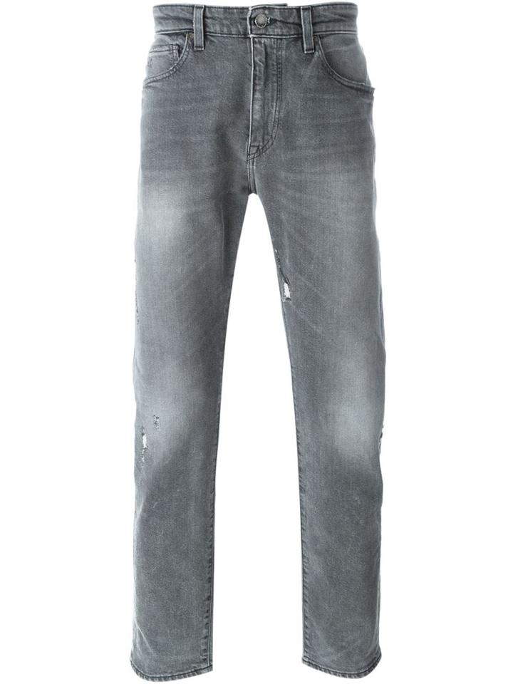 Levi S: Made & Crafted Stonewashed Jeans, Men's, Size: 32, Grey, Cotton