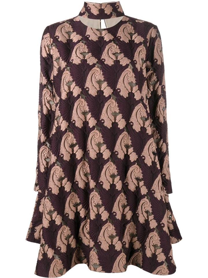 Emilia Wickstead Luisa Dress, Women's, Size: 14, Pink/purple, Silk/polyester/polyamide