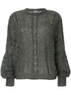 Miu Miu Loose Fitted Sweater - Grey