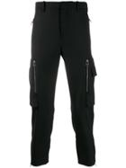 Neil Barrett Cropped Zipped Pocket Trousers - Black