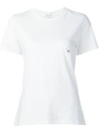 Mugler Piercing Detail T-shirt, Women's, Size: 38, White, Cotton