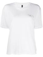 Unravel Project Contrasting Print T-shirt - White