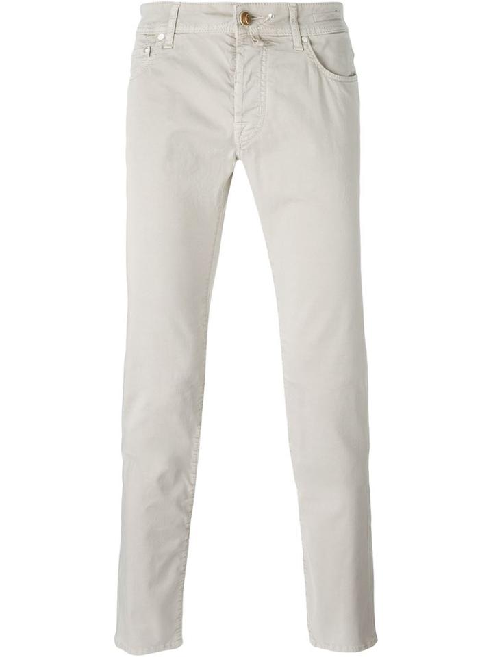 Jacob Cohen Slim-fit Trousers, Men's, Size: 40, Nude/neutrals, Cotton/spandex/elastane