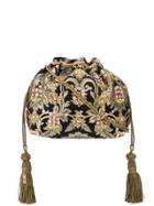 Etro Mini Embroidered Bucket Bag - Gold