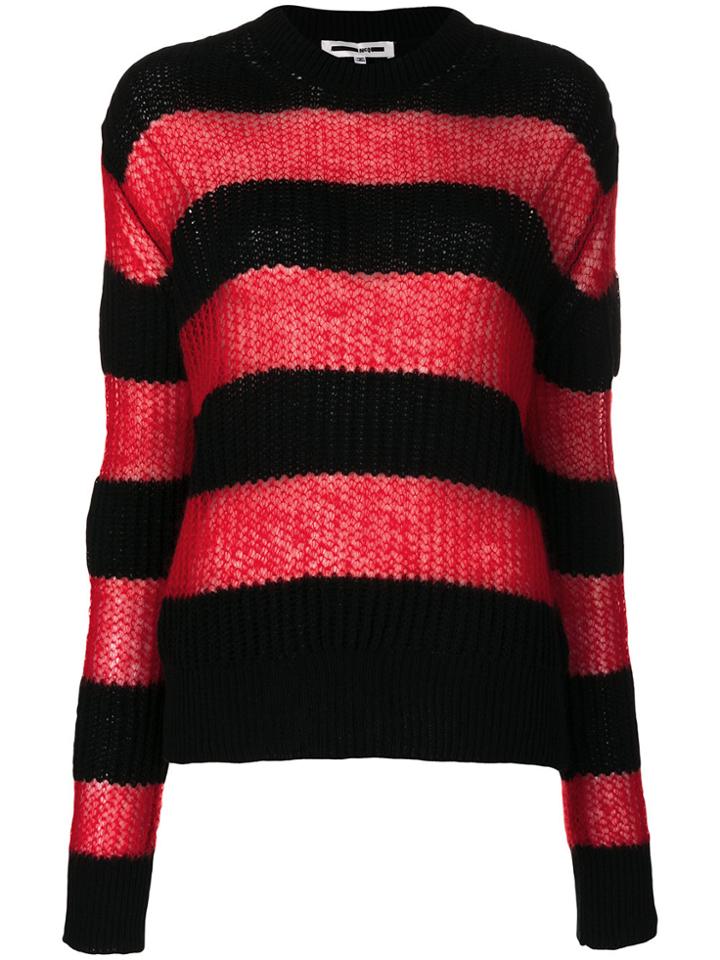 Mcq Alexander Mcqueen Striped Jumper - Black